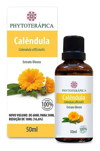 Extrato Oleoso De Calendula 100% Puro Phytoterapica 50ml