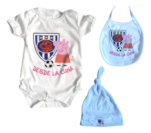 Set Ajuar Bebe X3 Piezas Sportivo Barracas