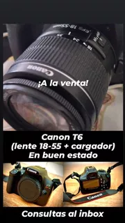 Cámara Canon T6