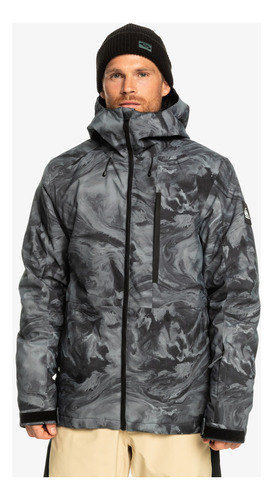 Campera Snow Quiksilver Mission Printed 10k Ski W24 Hombre