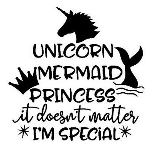 Cci Unicornio Princesa Sirena It Does Not Matter Soy Especia