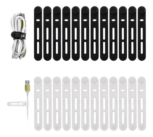 Bridas De Silicona Reutilizable Para Cables
