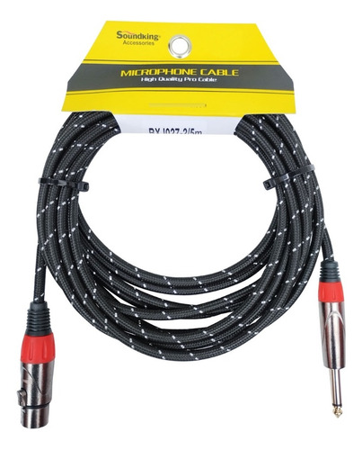 Cable Jack Canon Xlr A Plug Mono 6.3mm 5 Metros Bxj027-2/5m 