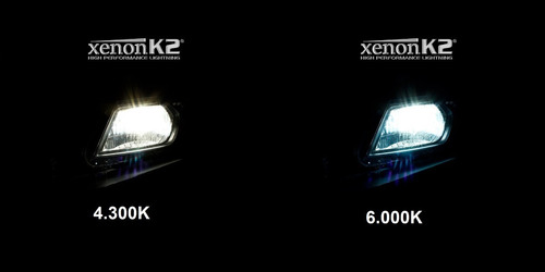 Imagem 2 de 6 de 2 X Lampada Xênon K2 4300k - 6000k H7 H1 H3 Hb4 Hb3 H11 H27