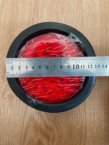 Imagen 5 de 5 de Foco Led Rojo 4 Pulgadas Multivoltaje
