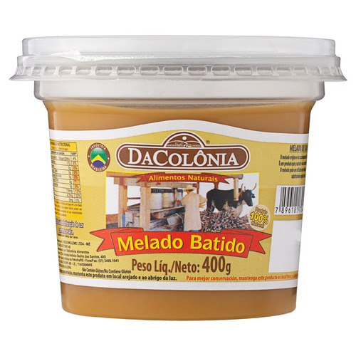 Melado de Cana Batido DaColônia Pote 400g