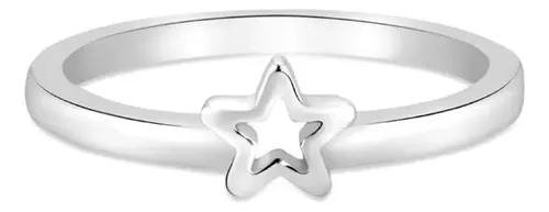 Anel Life Estrela Em Prata 925 16