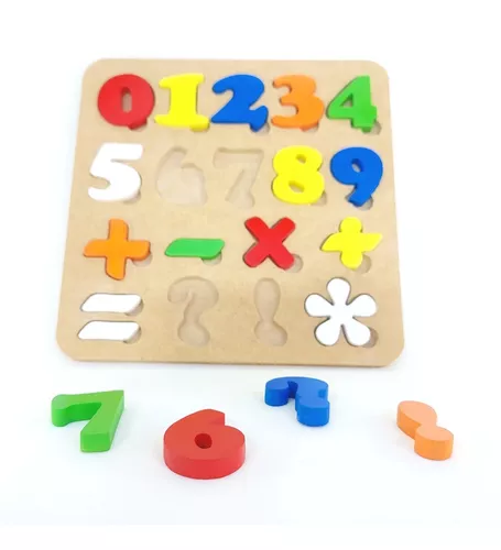Puzzle de madeira números