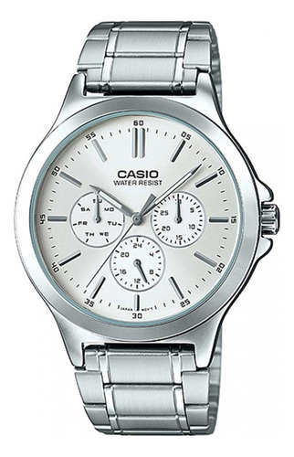 Reloj Casio Mtp-v300d Acero Multi Aguja Original Gtia 2 Años