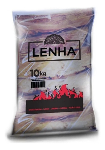 Saco P/ Lenha 10 Kg 12m C/código De Barra C/500 Un