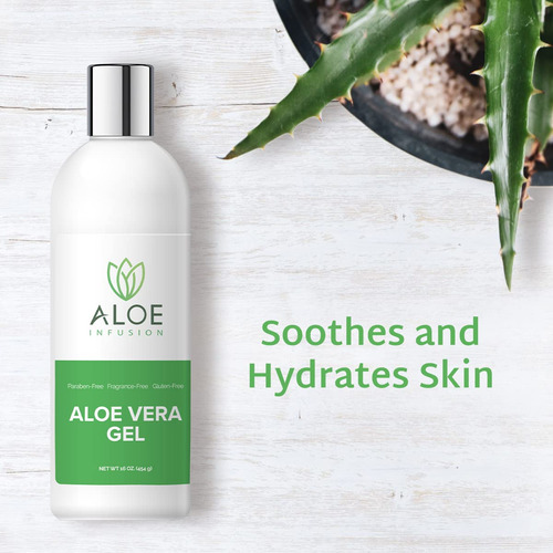 Gel De Aloe Vera Orgánico Hidrata Profundamente Y Nutre La P