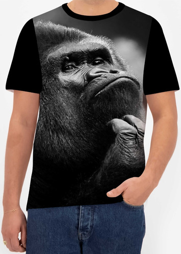 Camisa Camiseta Gorila Floresta Macaco Animal Zoológico 10