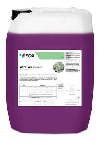 Shampoo Automotriz Espuma Alta Densidad Eox Active Foam 22 L