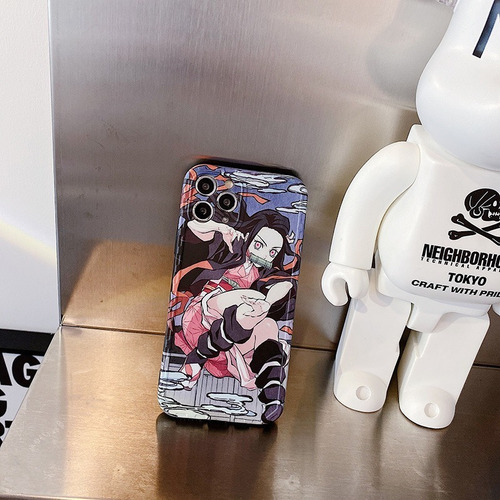 Funda De Teléfono Con Dibujos Animados De Demon Slayer Para