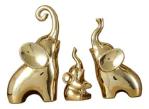 Comprar 3x Estatuas De Elefantes Figuras De La Familia De Elefantes