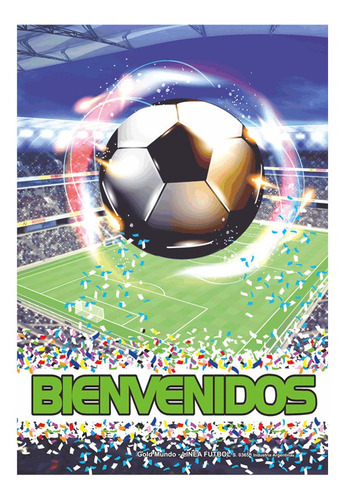 Afiche Feliz Cumpleaños Fútbol- 5 Soles Cotillón