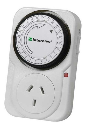 Timer Analogico Mecanico Programable Reloj Enchufable 24 Hs