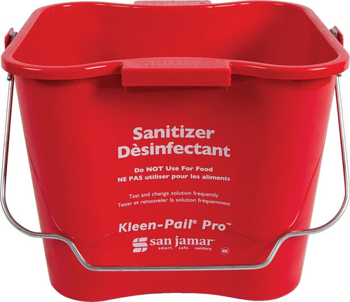 San Jamar Kleen-pail® Plastic Pro - Cubo De Limpieza De 6 Cu