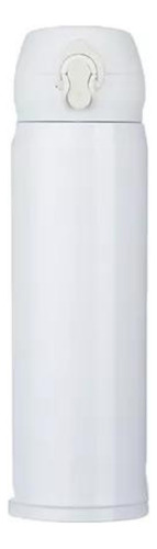 Garrafa Isotérmica Inox 380 Personalizada: Marca Registrada Cor Branco