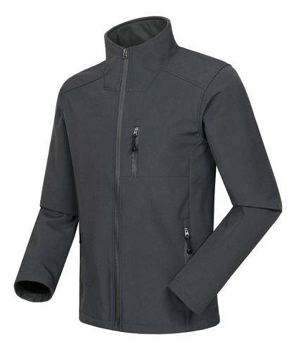 Chaqueta De Abrigo Softshell A Prueba De Viento Con Bolsillo