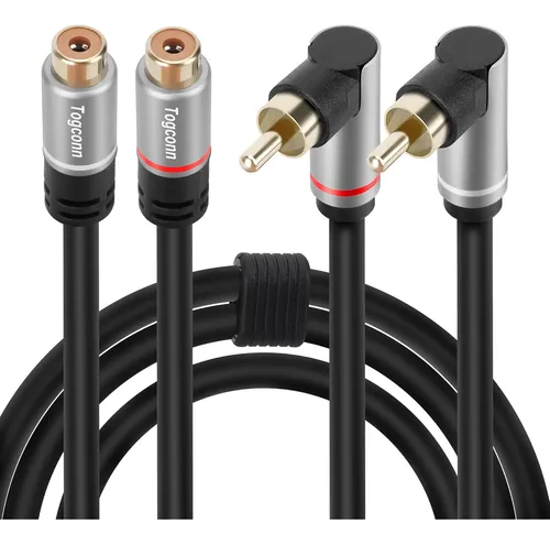 comprar Cable De Extensión Rca, 2 Rca Macho A 2 Rca Hembra, 4 Pies