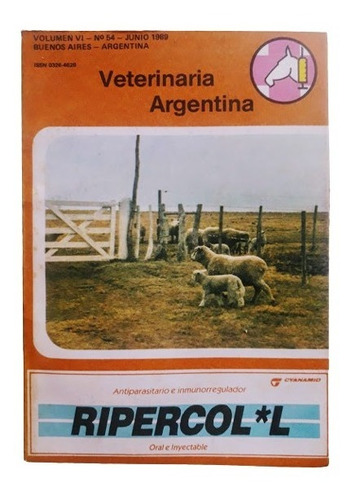 Revista Veterinaria Argentina N° 54 Junio  1989