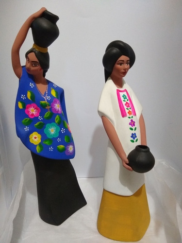 2 Muñecas Pintadas 7 Regiones Oaxaca 100% Artesanal
