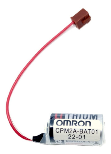 Batería Toshiba Omron Cpm2a-bat01 Conector Marrón Chico