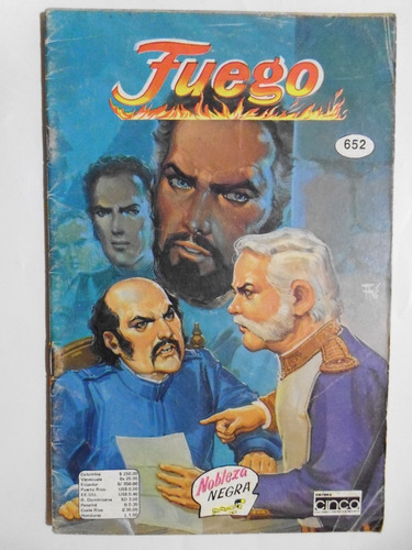  Fuego   Nro. 652 Comic Historieta  Edit. Cinco Colombia 