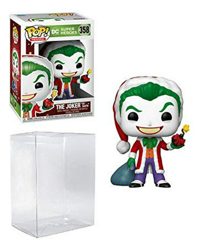 Figura De Vinilo Navideña De The Joker As Santa Pop # 358 Dc