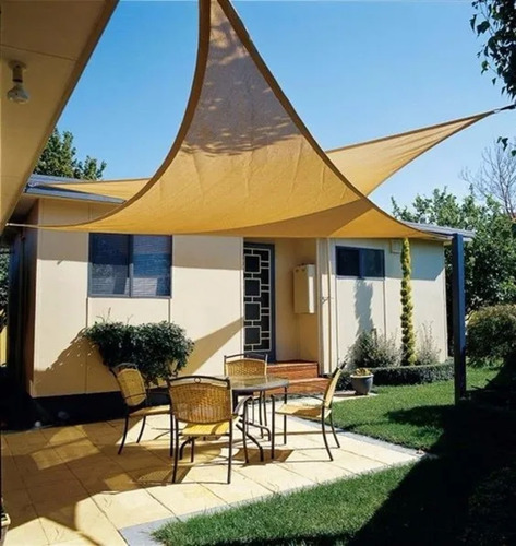 Imagen 6 de 8 de Toldo Vela Sombreadora 3x3x3m Triangular Toldo Vela Terraza