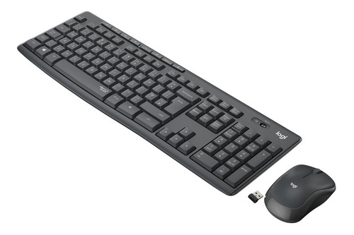 Imagen 4 de 10 de Kit de teclado y mouse inalámbrico Logitech MK295 Español Latinoamérica de color negro