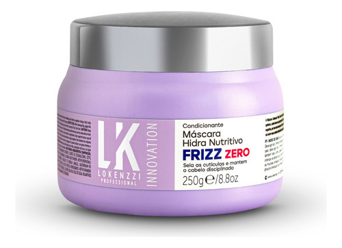 Lokenzzi Frizz Zero Mascara Hidra Nutritiva 250g
