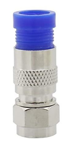Adaptador De Conectores De Compresión Rg6 Rf Coaxial Cable C