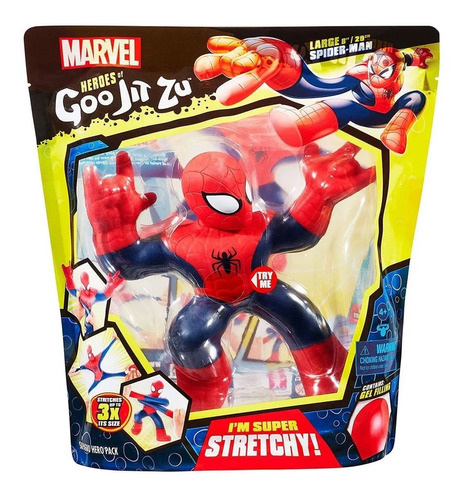 Muñeco Heroes Of Goo Jit Zu Spiderman Flexible Stretchy 20cm