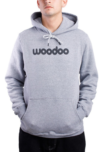 Imagen 1 de 4 de Buzo Woodoo Hoodie Bh Logo - Gris Melange