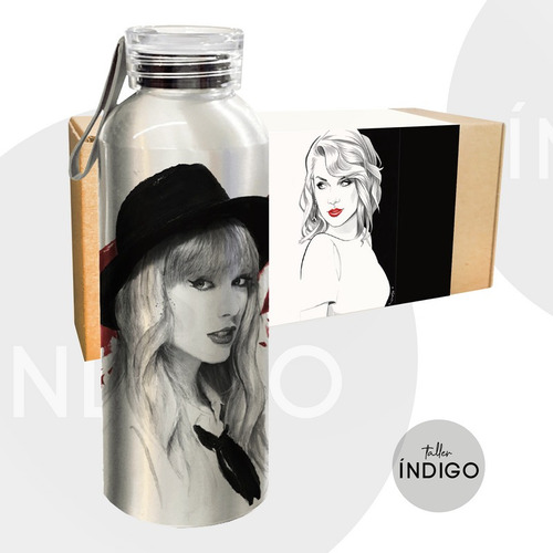 Botella Taylor Swift + Empaque Personalizado Artesanal