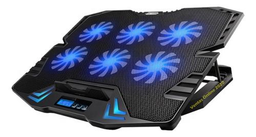 Base Refrigerante Gamer 6 Ventiladores 5 Niveles 