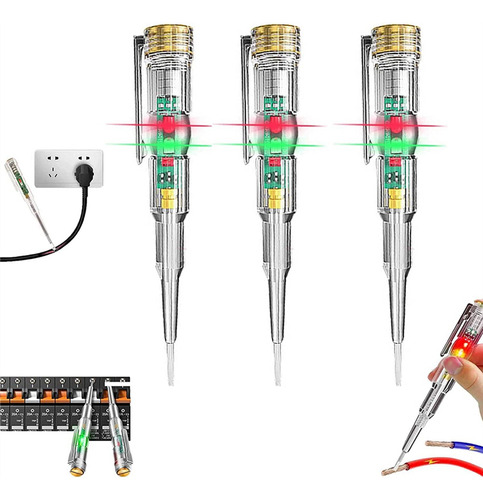 Bolígrafo Probador De Circuitos Electricistas De 24 A 250 V,