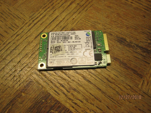 Samsung Ssd Pm871 512gb Msata Mini-pcie Mzmln512hchp 0y012f