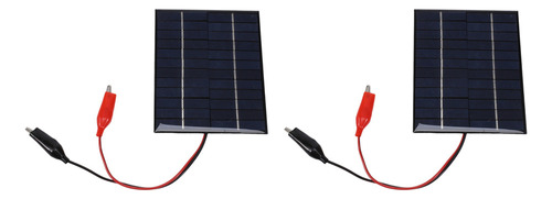 2 Paneles Solares Impermeables, 5 W, 12 V, Para Exteriores,
