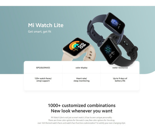 Imagem 8 de 12 de Xiaomi Mi Watch Lite 1.4" caixa black, pulseira black REDMIWT02