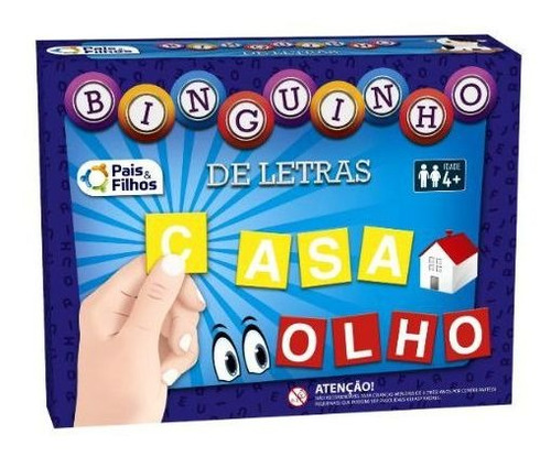 Brinquedo Infantil Jogo Educativo Binguinho De Letras Pais &
