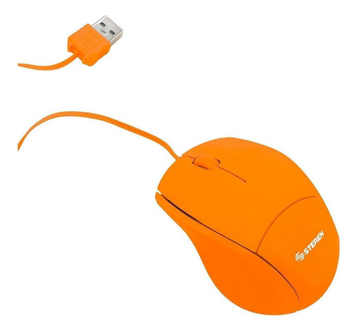 Mini Mouse Usb Color Naranja | Com-5219na