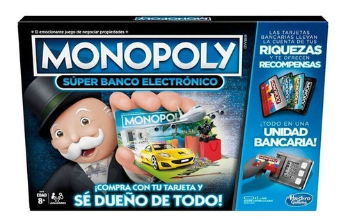 Monopoly- Súper Banco Electronico Original Hasbro