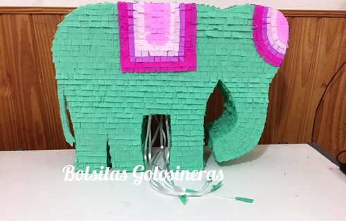 Piñata Elefante Hindu Artesanal Personalizada Cumpleaños