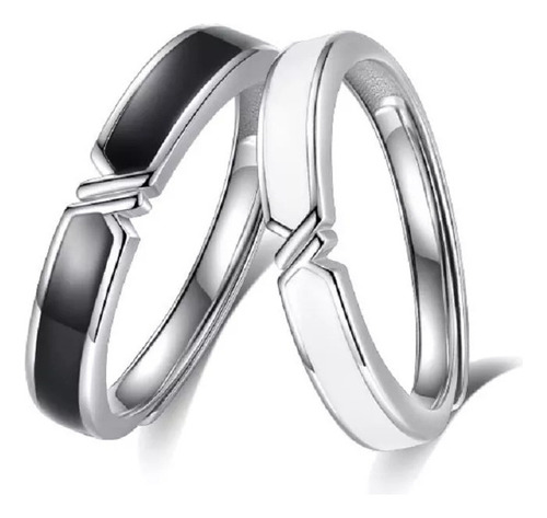 - Juego De 2 Anillos A Juego Con Forma De Corazón For