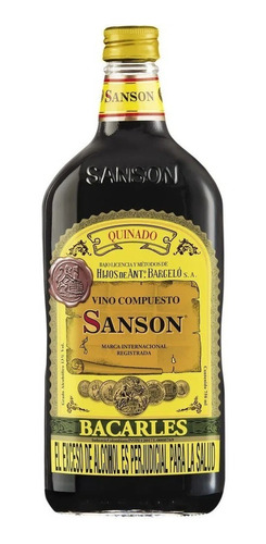 Imagen 1 de 1 de Vino Compuesto Sanson Quinado Bacarles Botella 750ml