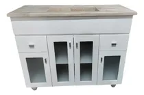 Comprar Vanitory De 90 Cm Laqueado Con Mesada De Marmol Travertino