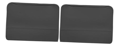 2x Alfombrillas Para Respaldo De Asiento Protector De Negro